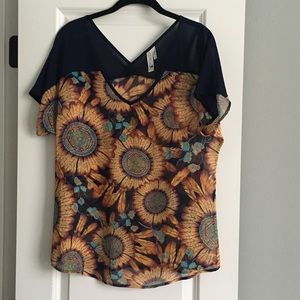 Printed Semi-Sheer Blouse - Perfect for Spring!